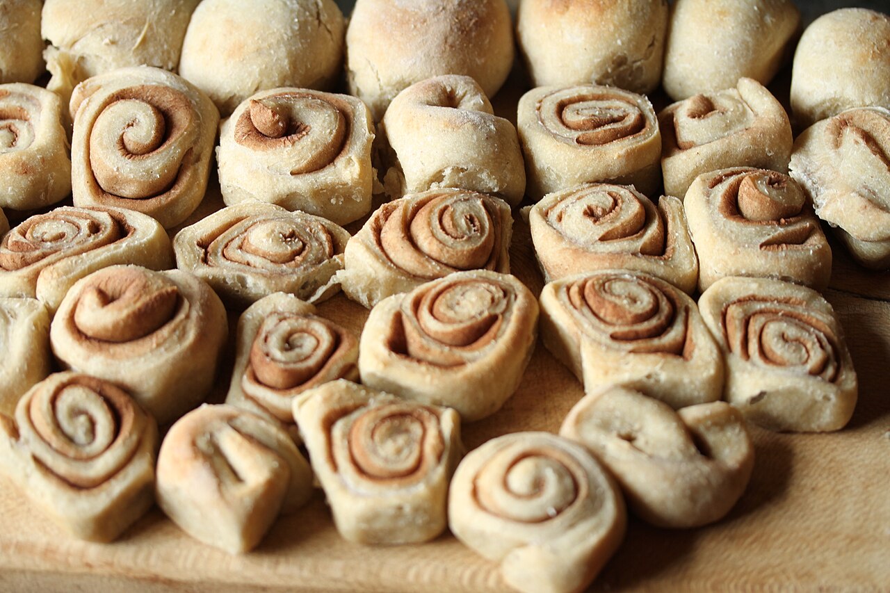 Loaf of bread baked without any gluten-containing grains, sliced open