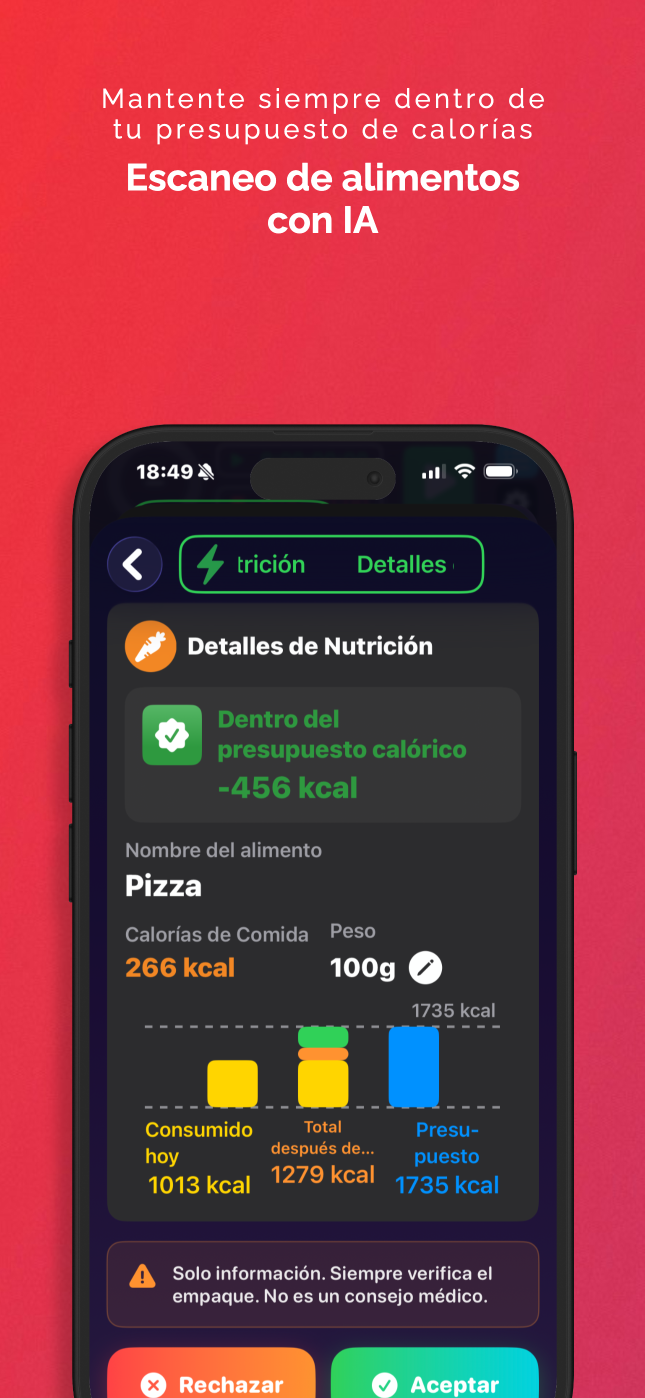 Escáner de Alimentos AI