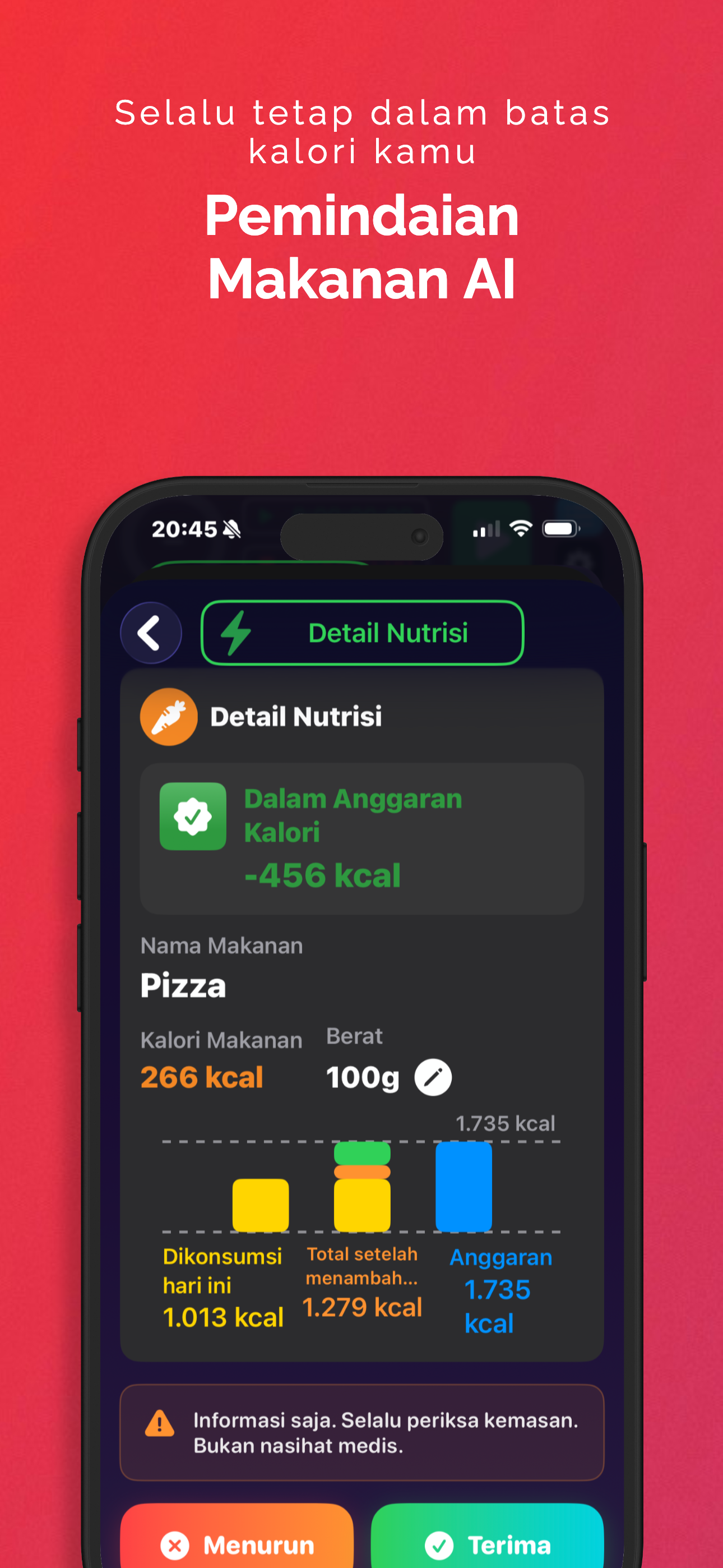 Pemindai Makanan AI