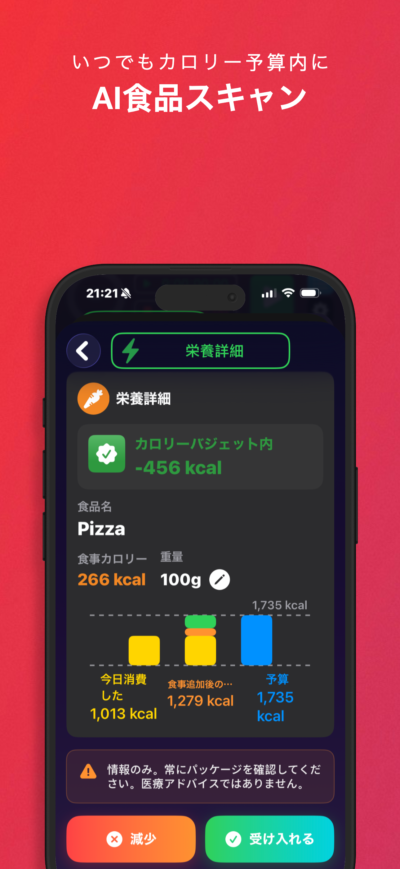 AIフードスキャナー