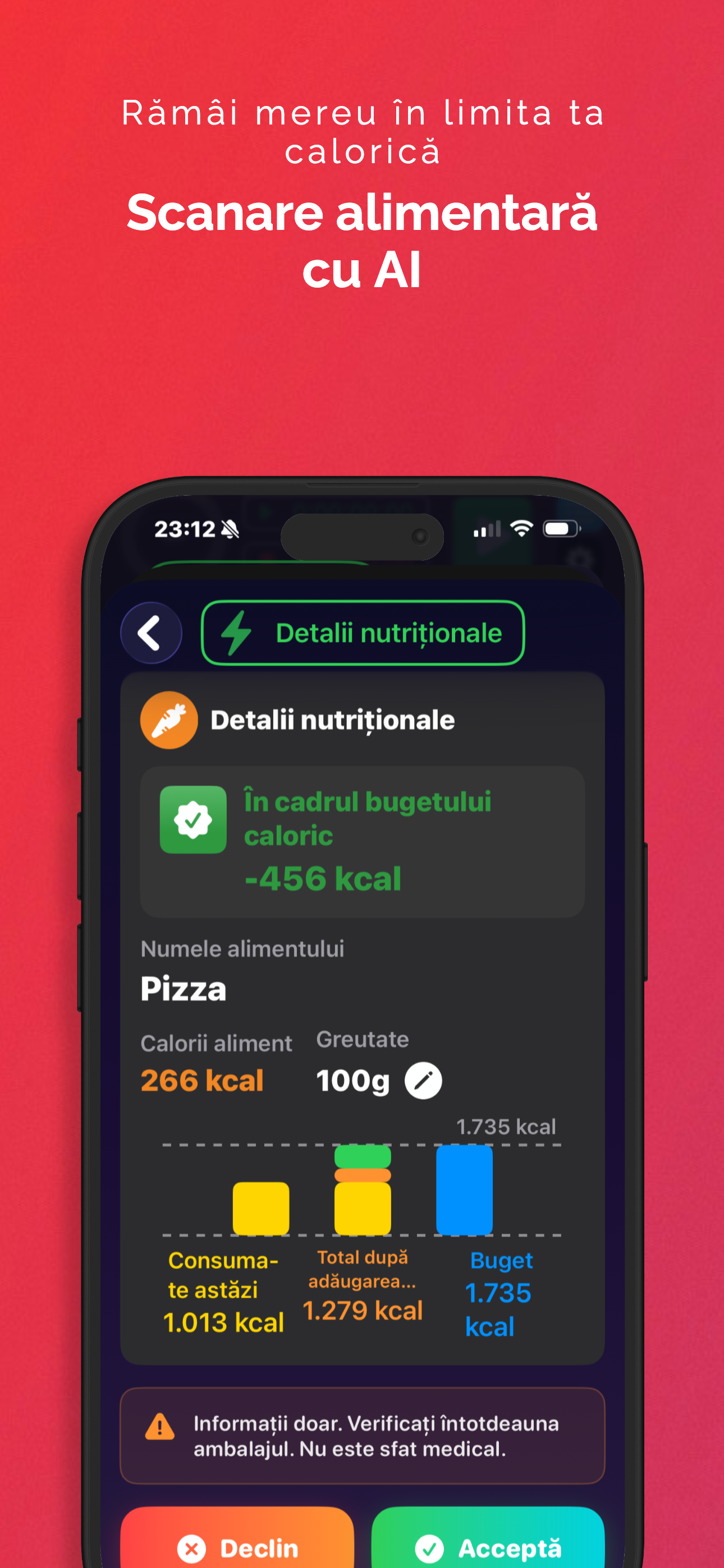 Scanner alimentar AI